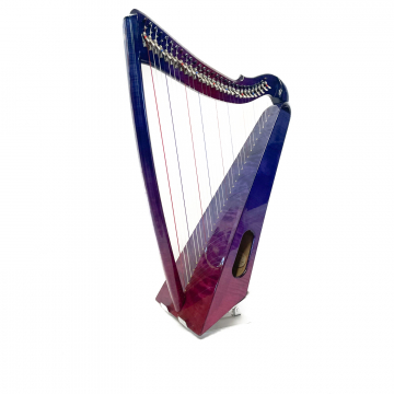 Sonnet Lap Harp - Galaxy Purple w/Curly Birch Soundboard